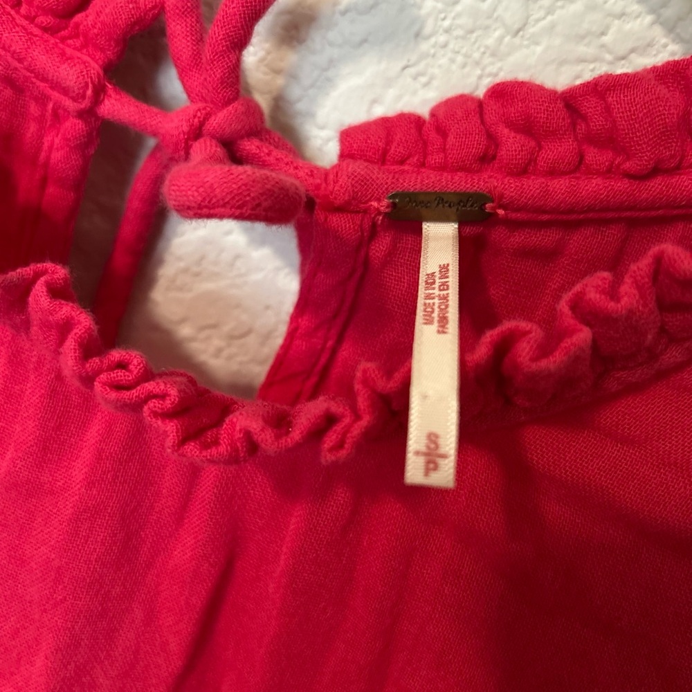 Free People Living For This Mini Dress Rose Pink Size Small Like New - Picture 3 of 6